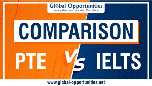 Comparison between PTE and IELTS