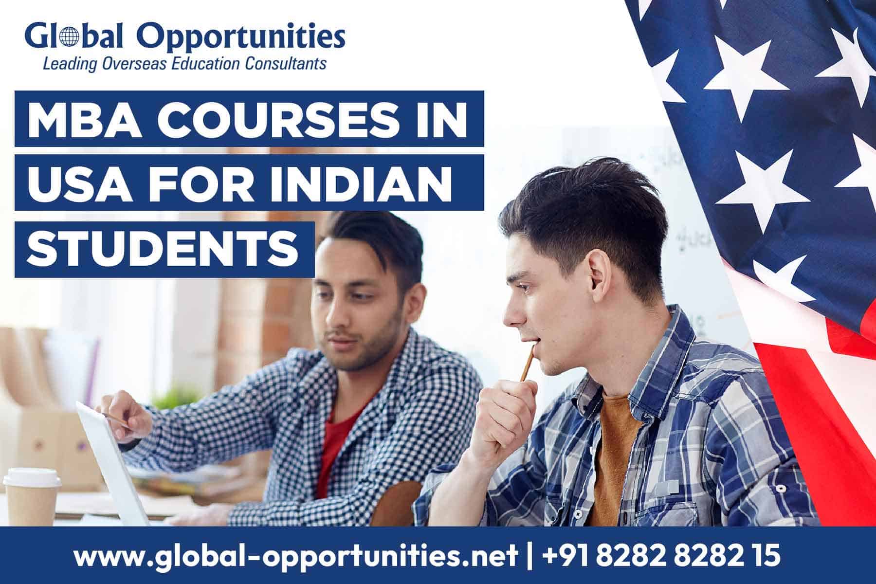 MBA Courses in USA for Indian Students