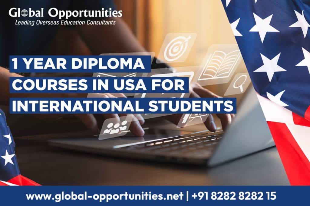 1 Year Diploma Courses in USA for International Students